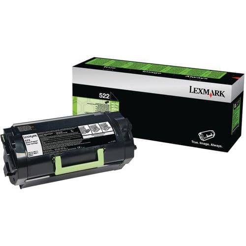 Toner - 522 - Noir - 6000 Pages - Lexmark